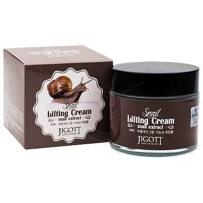 Лифтинг-крем с муцином улитки Jigott Snail Lifting Cream #1