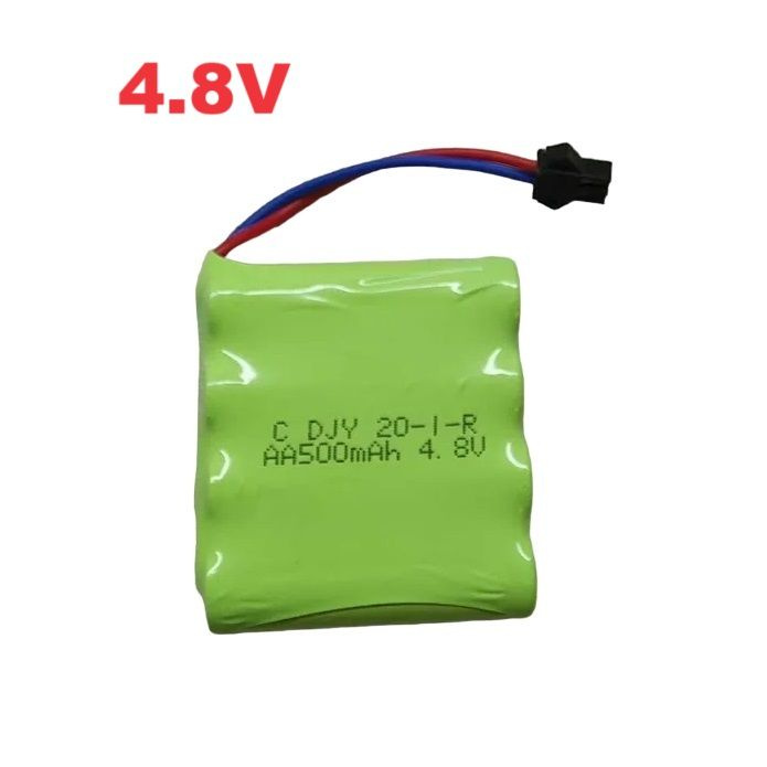 Аккумулятор 20-I-R Ni-Cd 500mah 4.8V AA 500мах 4,8 вольт черный разъем SM-2P СМ-2Р, YP, SM 2Pin запчасти #1