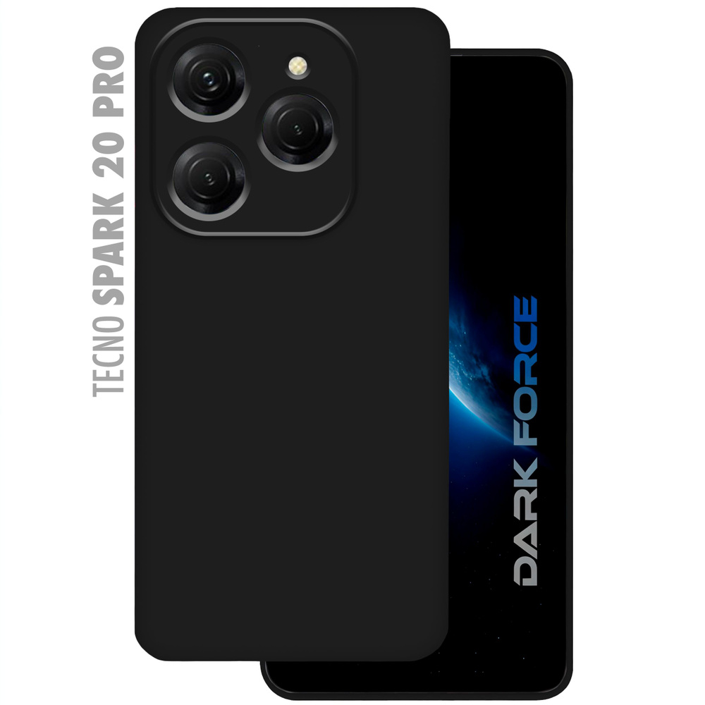 Чехол на TECNO Spark 20 PRO (2024) с Soft-touch покрытием, защитой камеры и бархатистым покрытием внутри, #1