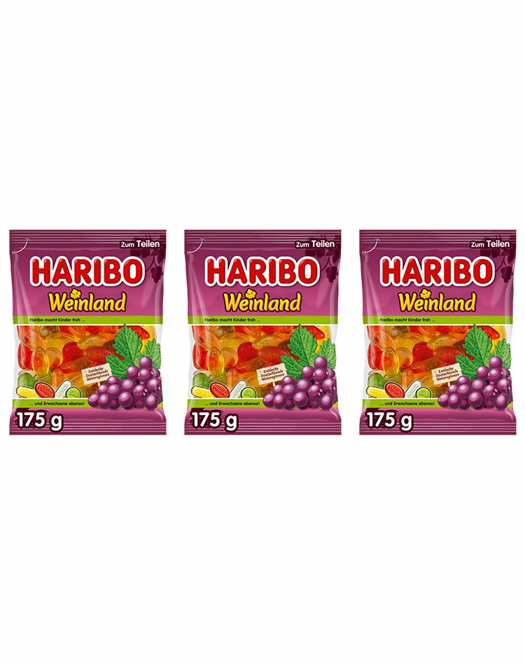 Мармелад Haribo Weinland, 3 уп по 175 гр #1