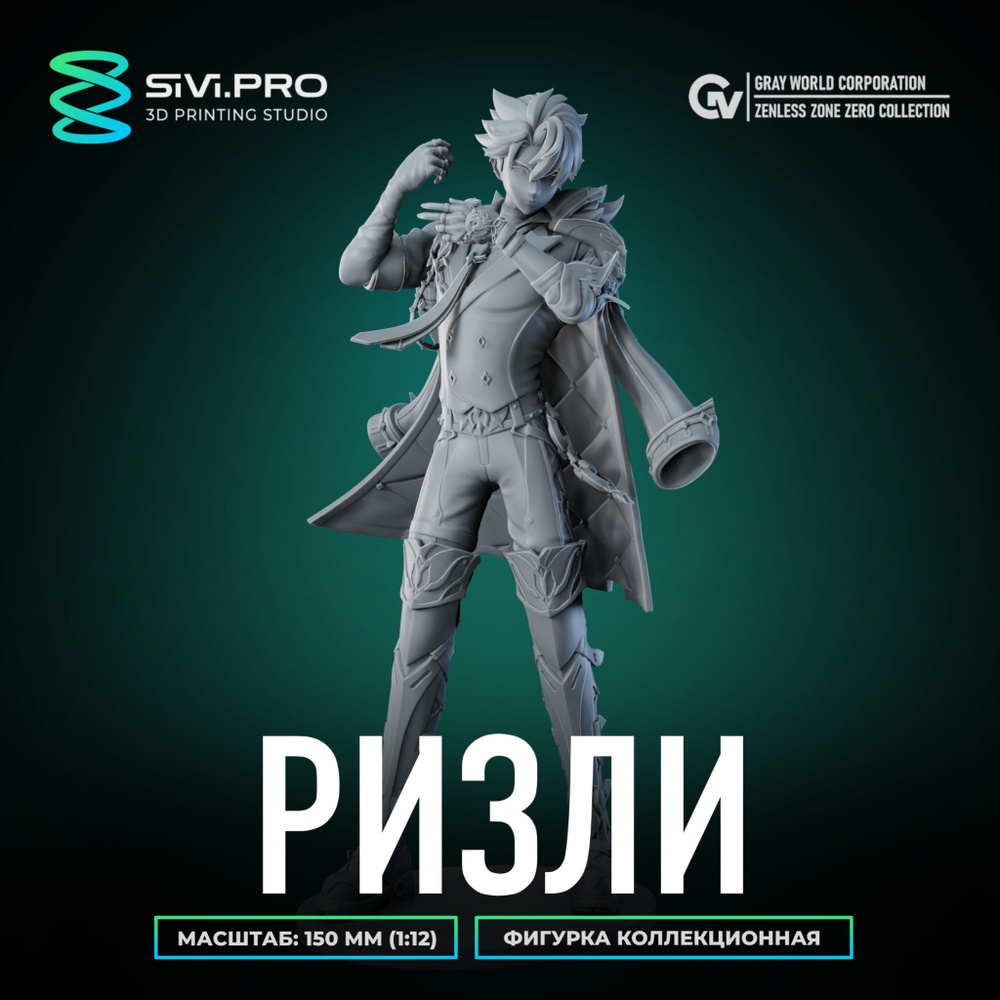 Фигурка коллекционная Ризли (Wriothesley) под покраску 16 см (1:12 ...