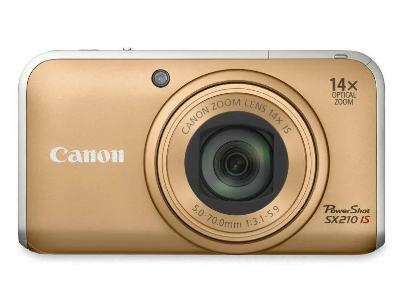 Canon PowerShot SX210 Gold Цифровой компактный фотоаппарат купить