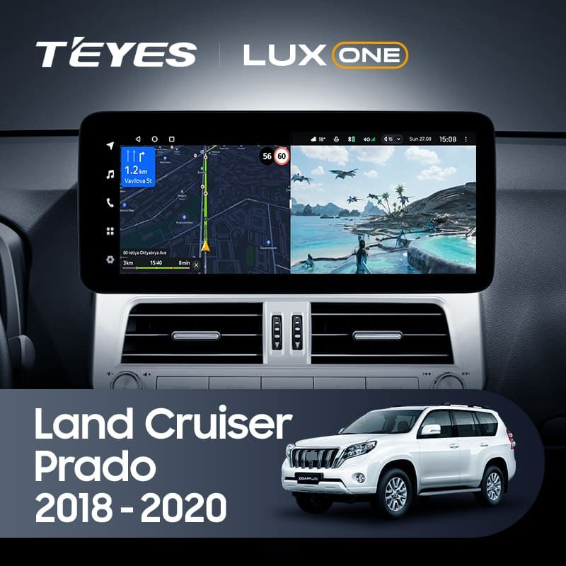 Штатная магнитола Teyes LUX ONE 4/32 Toyota Land Cruiser Prado 150 (2018-2020) #1