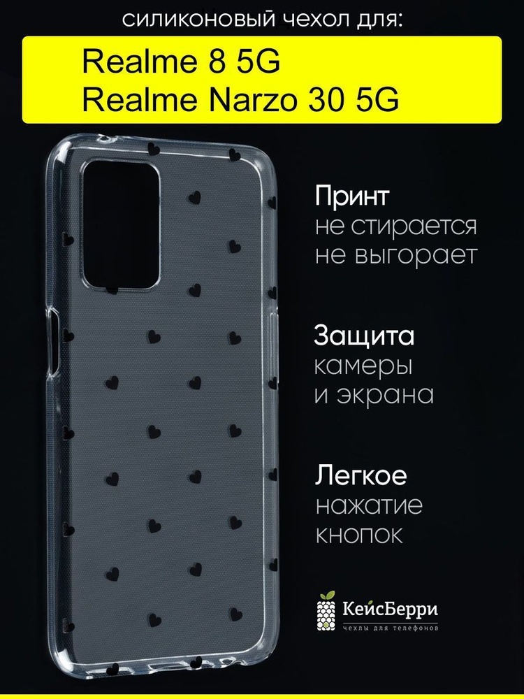 Чехол для Realme Narzo 30 5G / Realme 8 5G, серия Clear #1