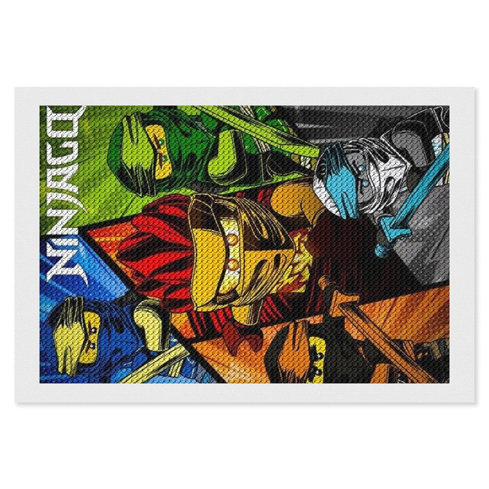 Ninjago Алмазная мозаика Вышивка Живопись Картина стразами 20х30 см  #1