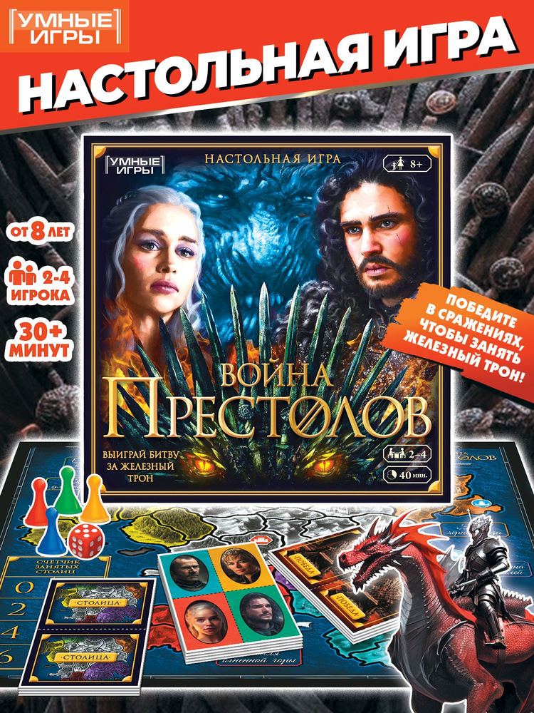 Настольная игра ходилка Война Престолов Умные игры #1