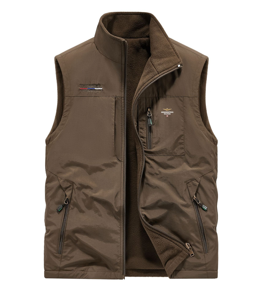 Жилет утепленный Мужской, Женский Aeronautica Militare цветочный ...