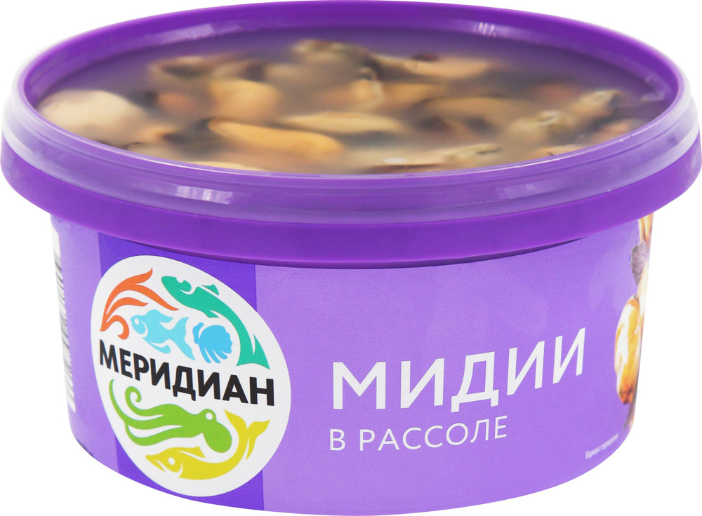 Мидии МЕРИДИАН в рассоле, 430г / Морепродукты #1