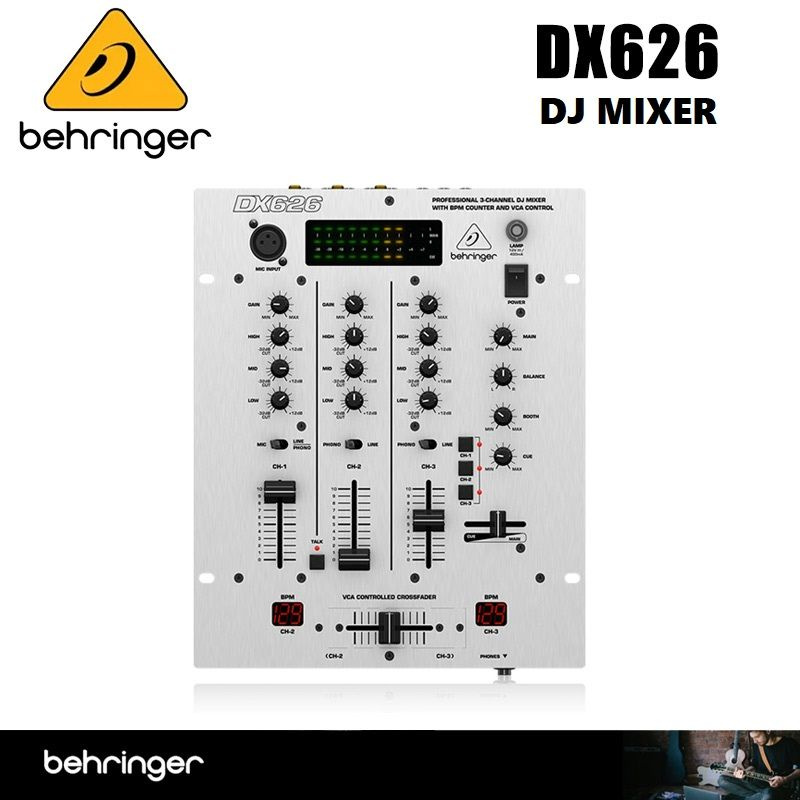 Behringer DX626 Профессиональный 3-ходовой миксер, DJ MIXER с счетчиком BPM и контроллером VCA  #1