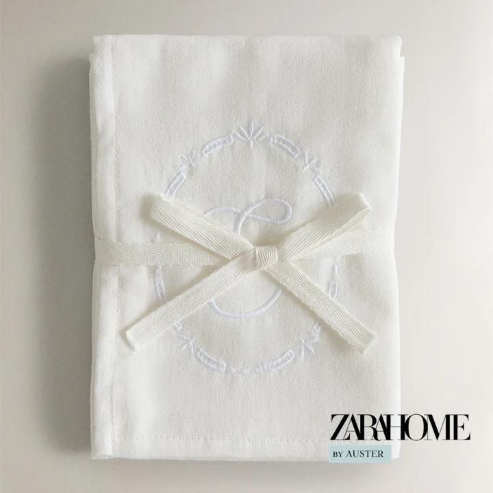 Набор детских муслиновых салфеток ZARA HOME PACK OF CHILDRENS MUSLIN CLOTHS WITH EMBROIDERED LETTER, #1