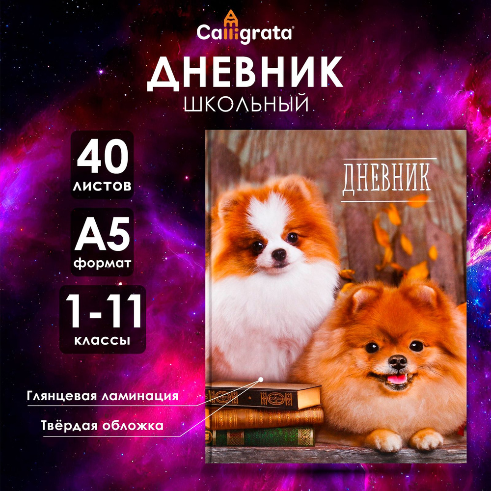 Дневник универсальный для 1-11 классов, Шпиц #1