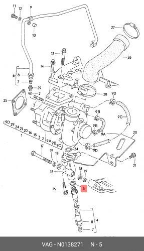 Уплотнит. кольцо AUDI A3 2003-2012 #1