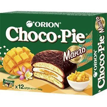 Печенье Choco Pie Orion Манго 360гр 4шт #1