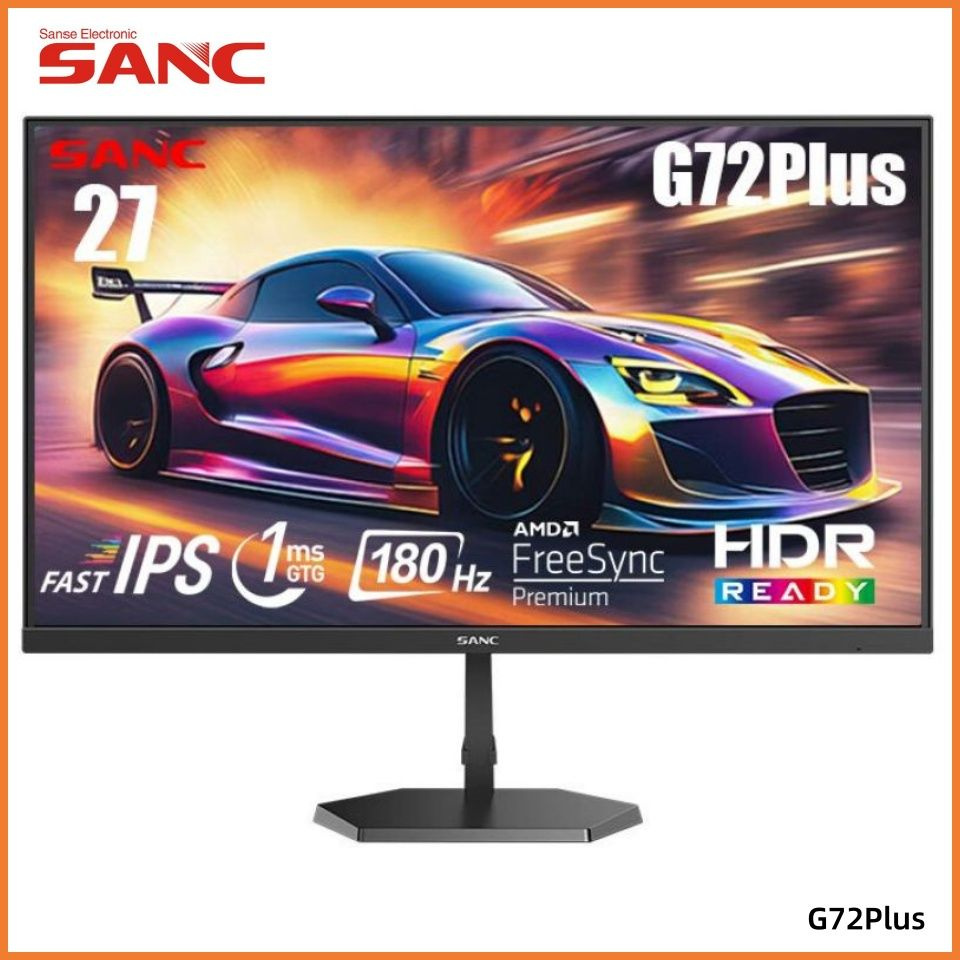 SANC 27" Монитор G72Plus/180Hz/1ms GTG/Fas IPS/HDR10, черный #1