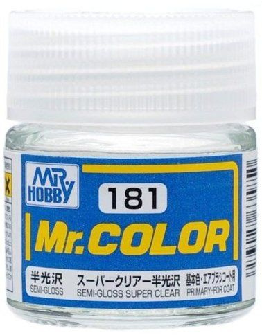 краска художественная т.м. MR.HOBBY 10мл SEMI-GLOSS SUPER CLEAR #1