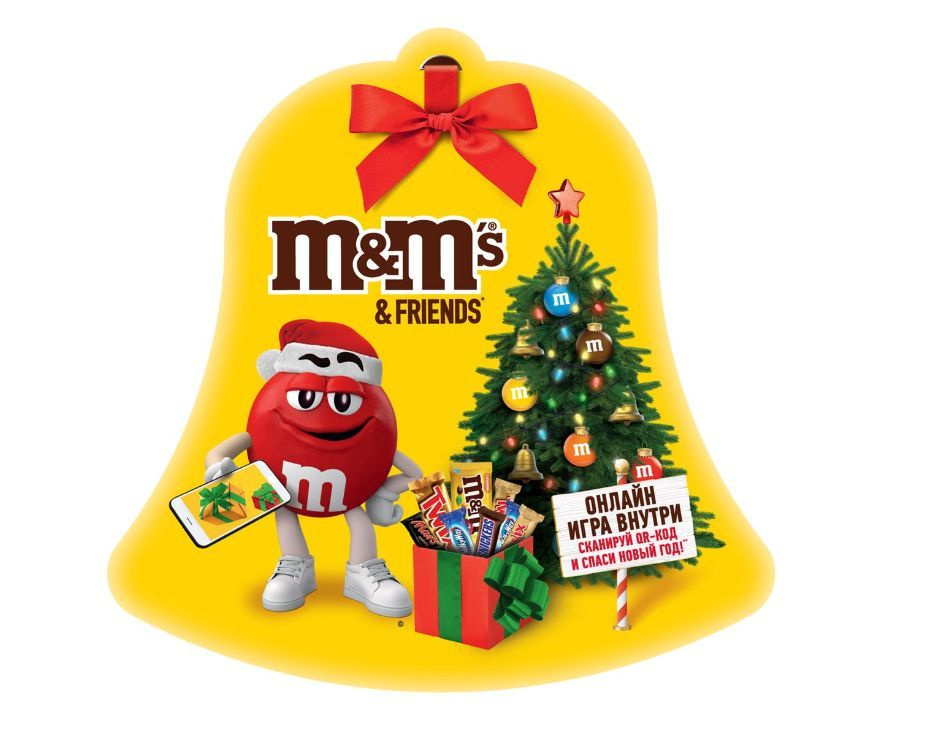 Подарок новогодний M&M's Колокольчик, 168г #1