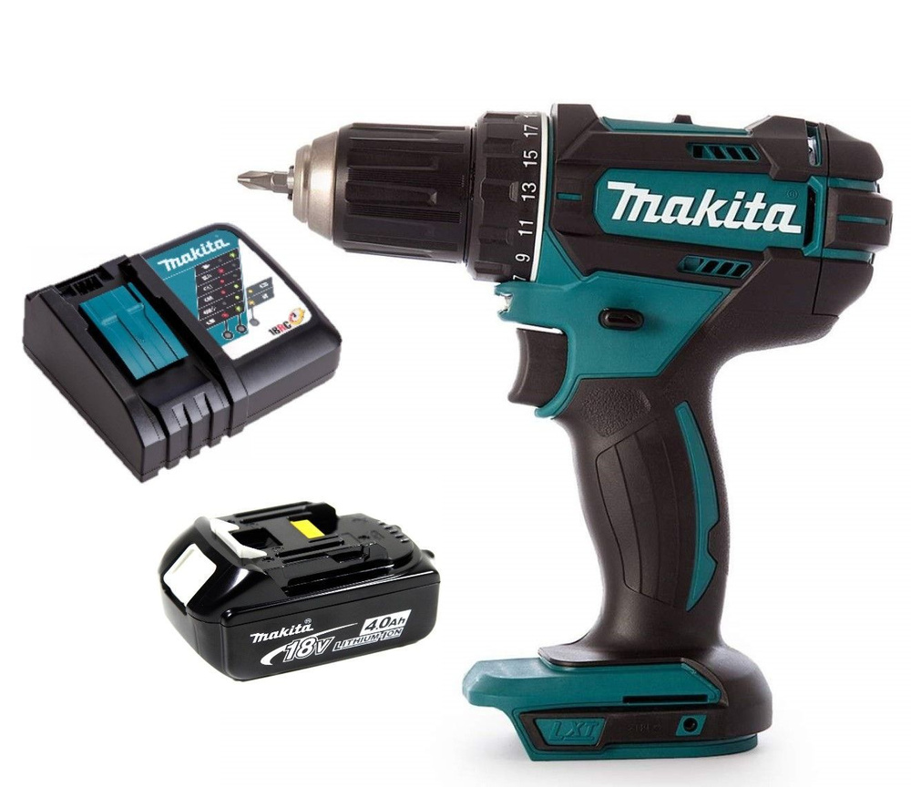 Аккумуляторная дрель-шуруповерт Makita DDF482RM1 (18V, 1 x 4.0Ah, LXT) #1