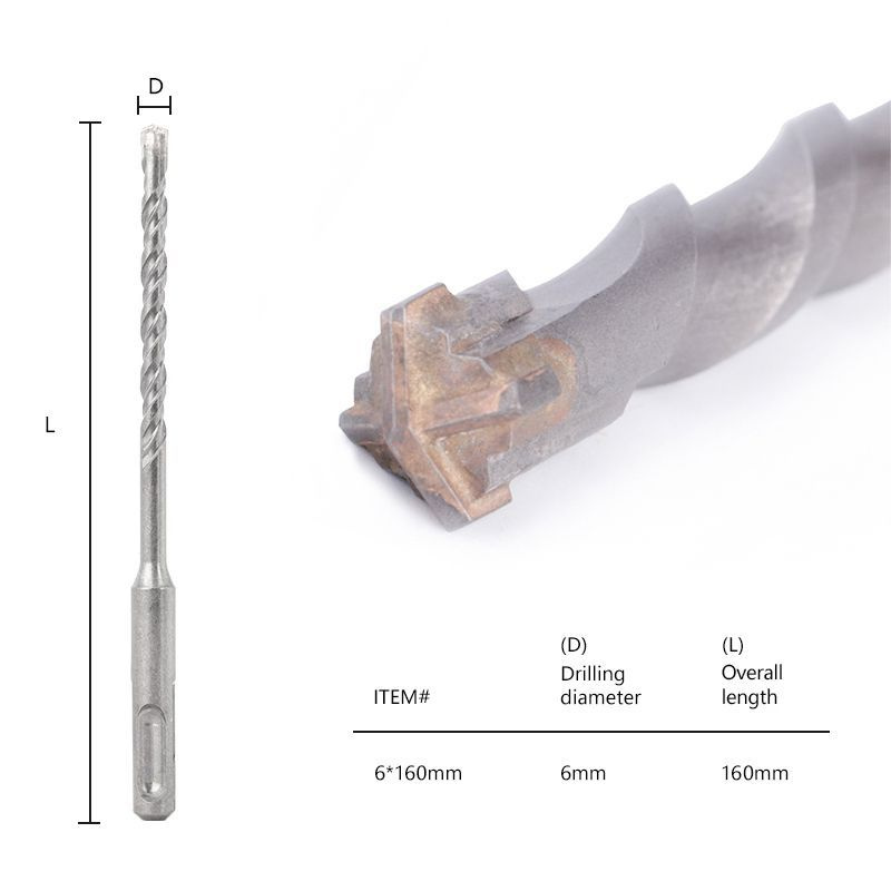 Бур по бетону XCAN, хвостовик SDS+, размер 6x150мм #1