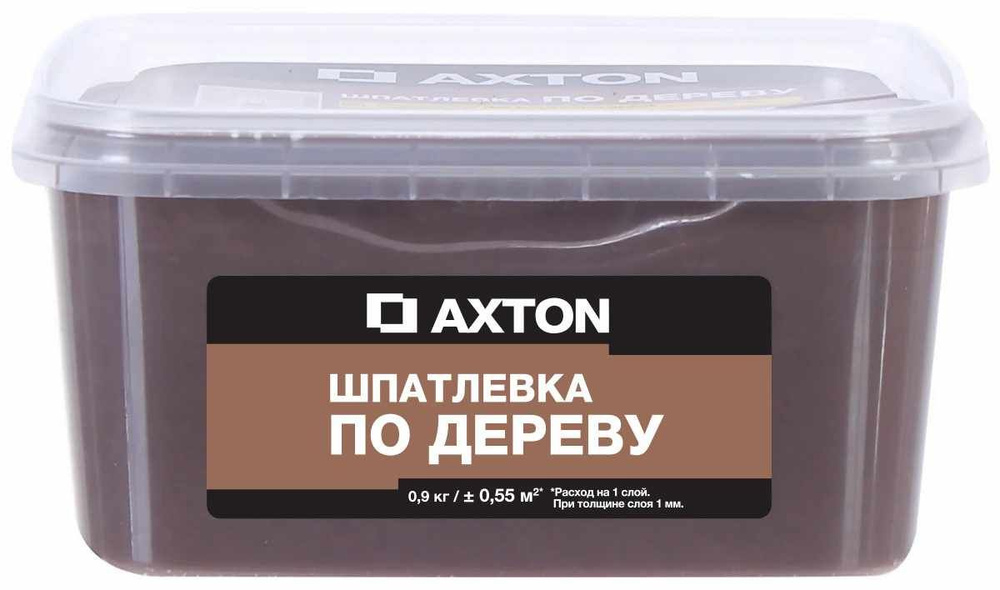 Шпатлёвка Axton для дерева 0.9 кг эспрессо #1