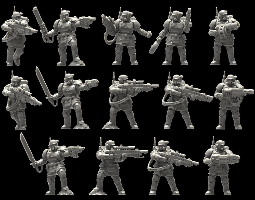Миниатюры Astra Militarum Warhammer 40k Kill team Kasrkin #1