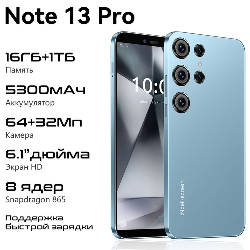 Смартфон Note 13 Pro Ростест (EAC) 16/1 ТБ, синий #1