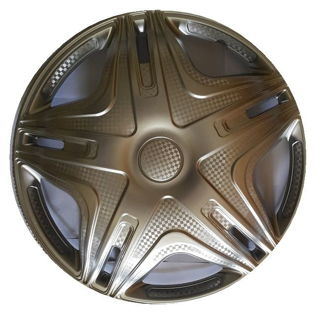 Колпак колеса декоративный R-13 "DTM" Super Silver (пруж.) /4/