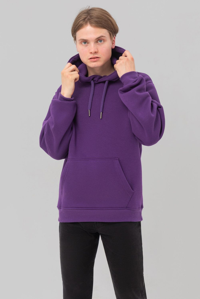 Худи Магазин Толстовок - Premium Hoodie 330-360гр, Худи, утепленная, с начесом, M-48-RU-Unisex, Фиолетовый #1
