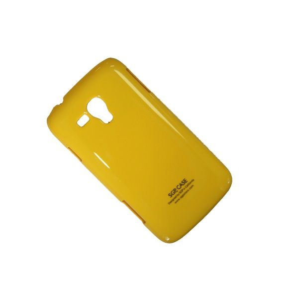 Чехол для Samsung i8262D задняя крышка пластик лакированный SGP Case Ultra Slider желтый #1