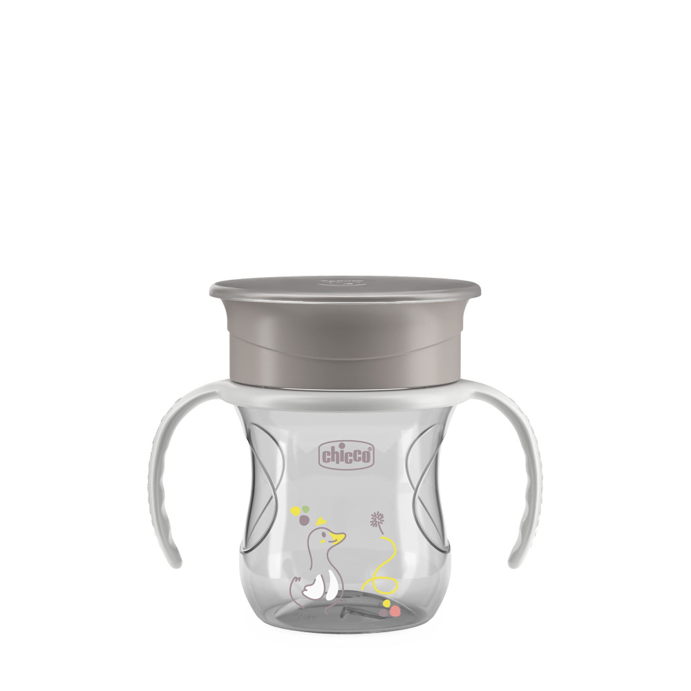 Chicco Поильник 360 Perfect Cup 12м+, серый #1