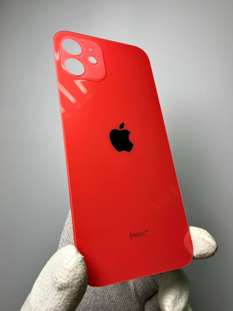 Оригинальная задняя крышка (стекло) IPhone 12 - красный (PRODUCT