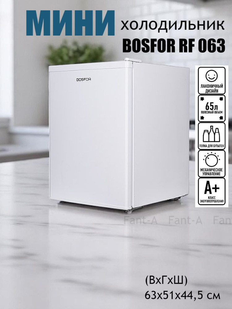 Холодильник 67 литров BOSFOR RF 063 купить на OZON по низкой цене