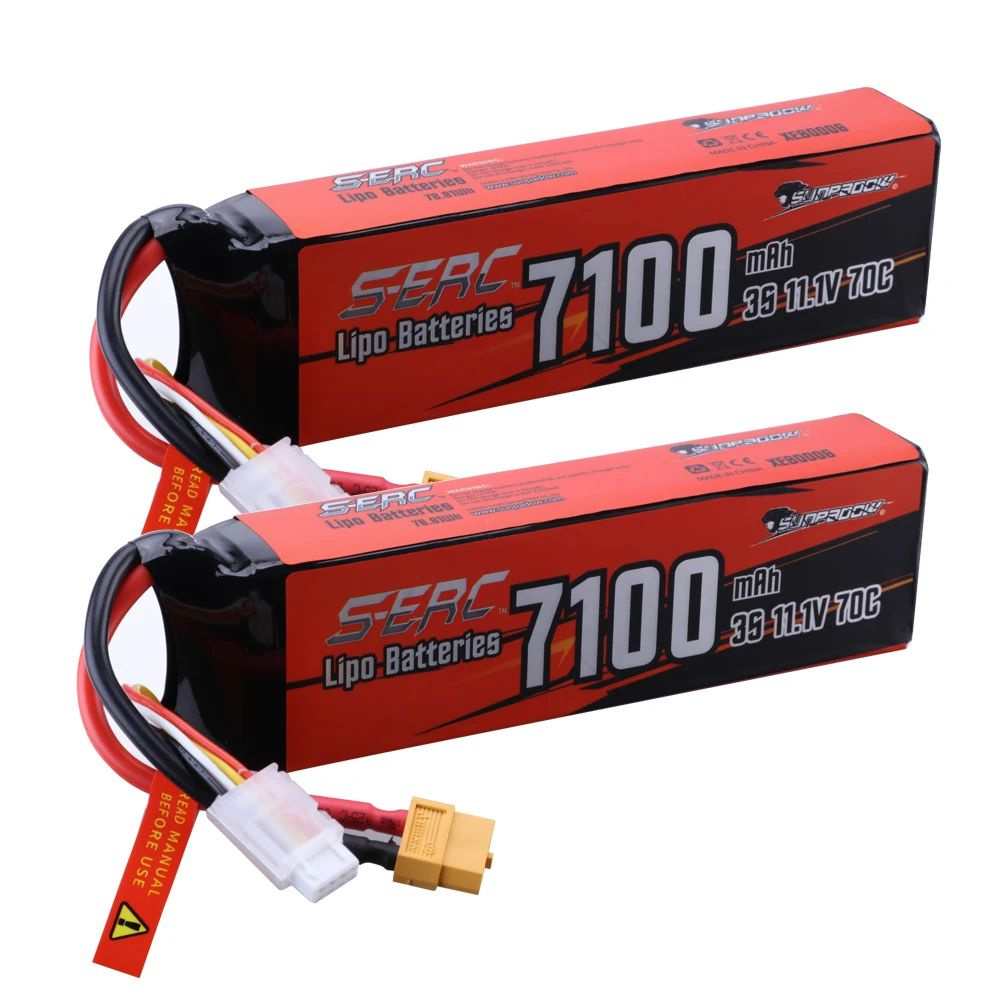 Sunpadow – batterie Lipo 2S 7.4V, pour 7100mAh 70C, boîtier rigide avec prise T Deans, 4mm, pour voiture RC, camion, réservoir, course, loisir Sunpadow – batterie Lipo 2S 7.4V, pour 7100mAh 70C, boîtier rigide avec prise T Deans, 4mm, pour voiture RC, camion, réservoir, course, loisir