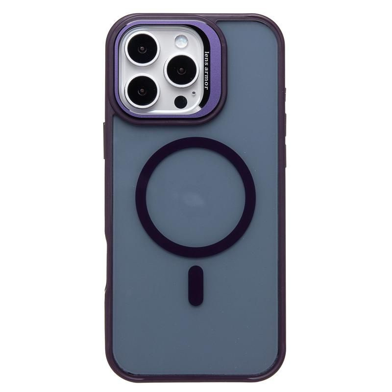 Чехол для iPhone 16 Pro Max силиконовый MagSafe №6 <темно-фиолетовый> #1