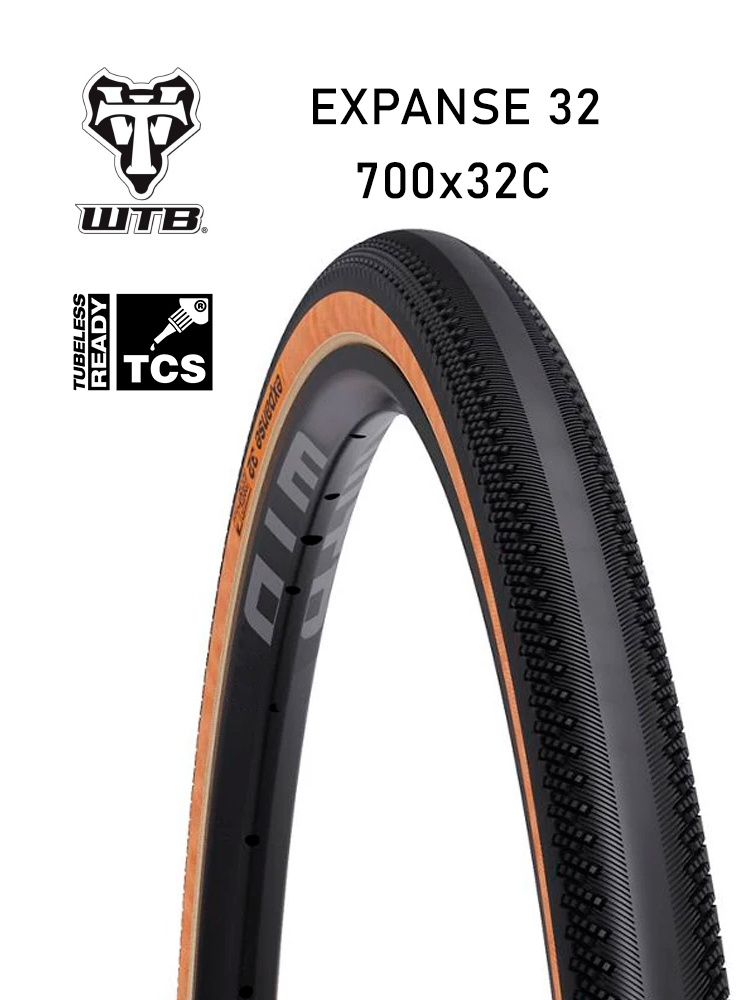 Покрышка бескамерная 700x32C WTB Expanse Road TCS tire (tanwall