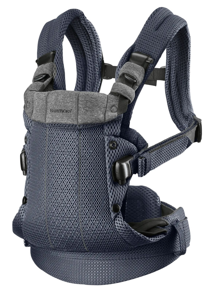 Слинг-эргорюкзак BabyBjorn Harmony 3D Mesh для переноски детей с рождения до 3 лет, Anthracite #1