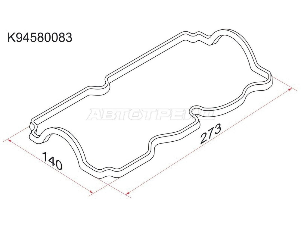 Прокладка клапанной крышки DW Matiz/Tico 0.8 (F8CV) 98-, CH Spark 0.8 05-