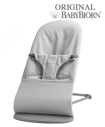 Детский шезлонг BabyBjorn Bliss Woven grey Melange 0060.29 #1