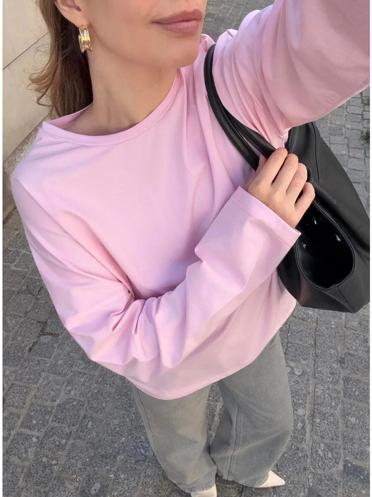 Лонгслив ТЕЛОДВИЖЕНИЯ Женский свободный оверсайз #1