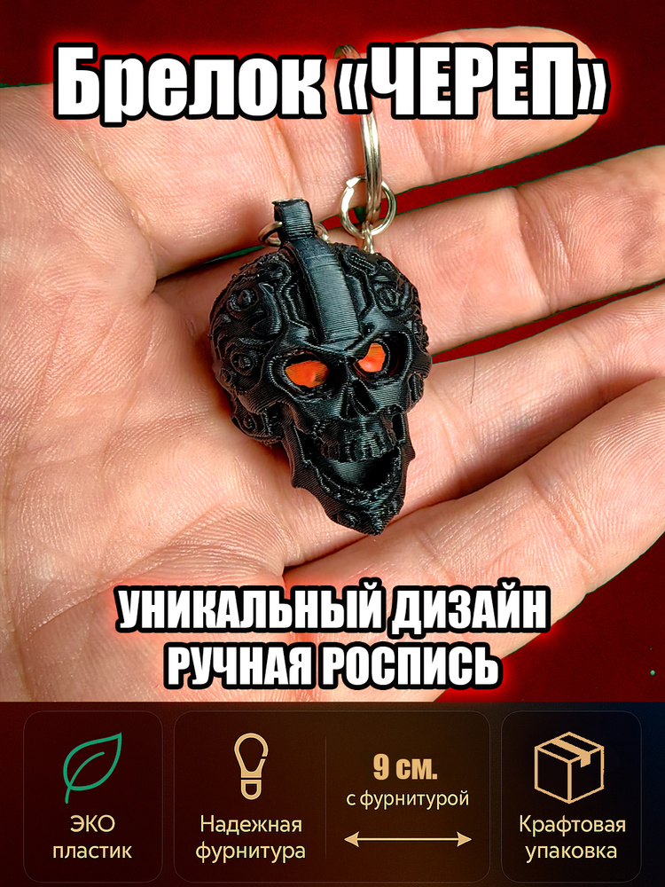 Череп Брелок #1
