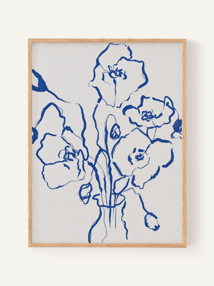 Постер "Blue 01", 40х50 см #1