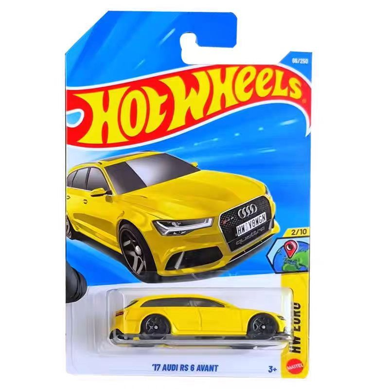 Hot Wheels 1/64 '17 Audi RS 6 Avant – Serie Factory Fresh 2/10 – Blu – Nuovo In Confezione