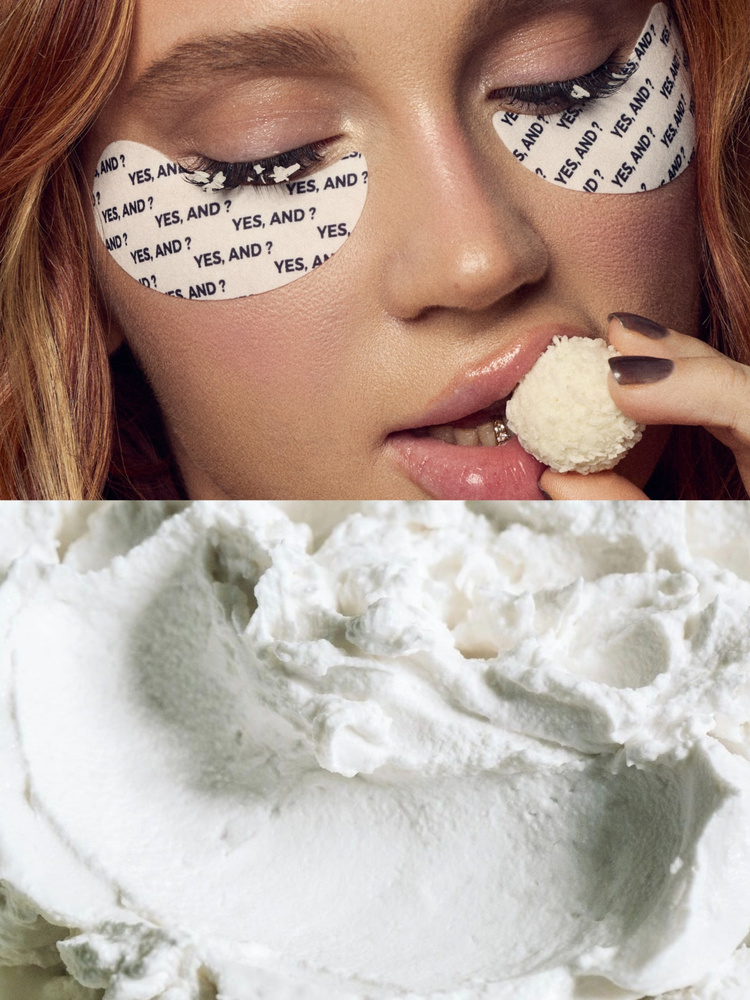 Патчи для глаз гидрогелевые со стильным дизайном 1 пара Yes, And? with Coconut Ice Cream aroma #1