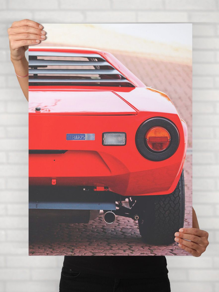 Плакат на стену для интерьера Легенды Авто (Лянча Стратос HF - Lancia Stratos HF 2) - Постер по машине #1