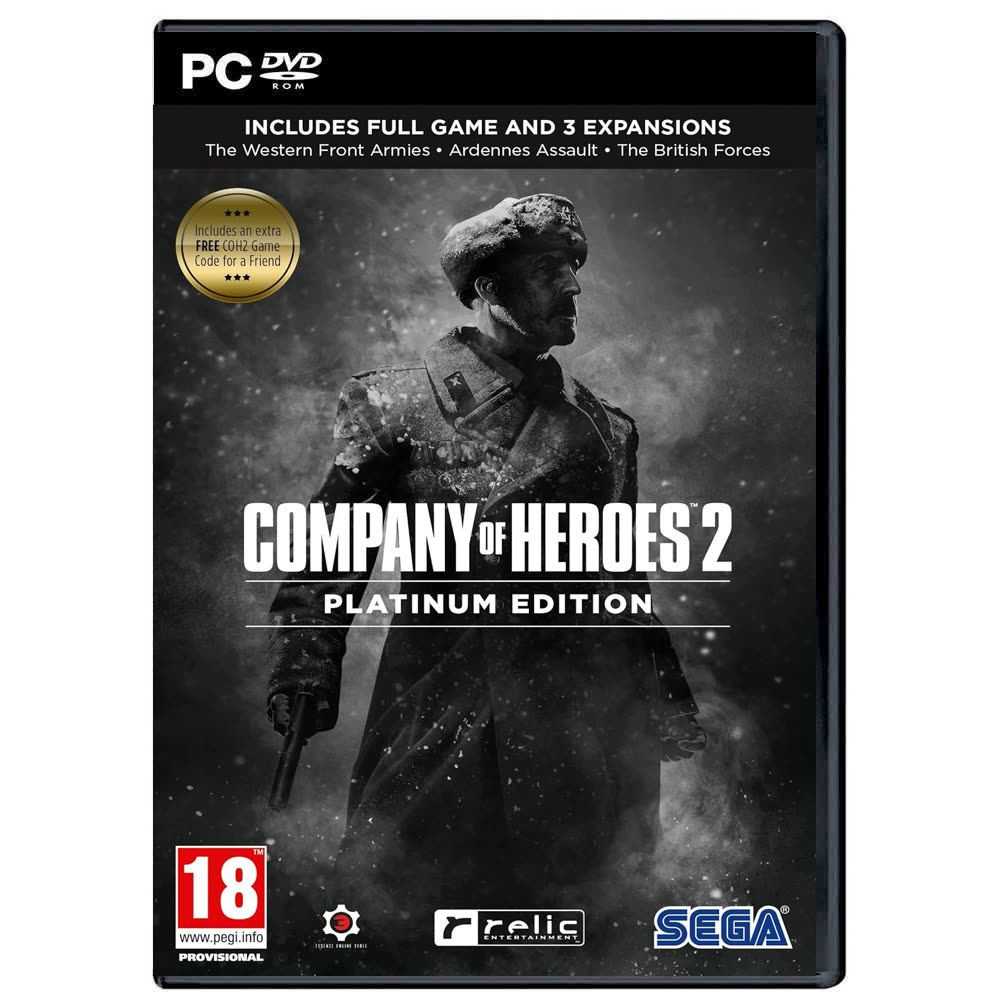 Company of Heroes 2 Platinum Edition (Inc. Extra Free COH2 Game Code ...