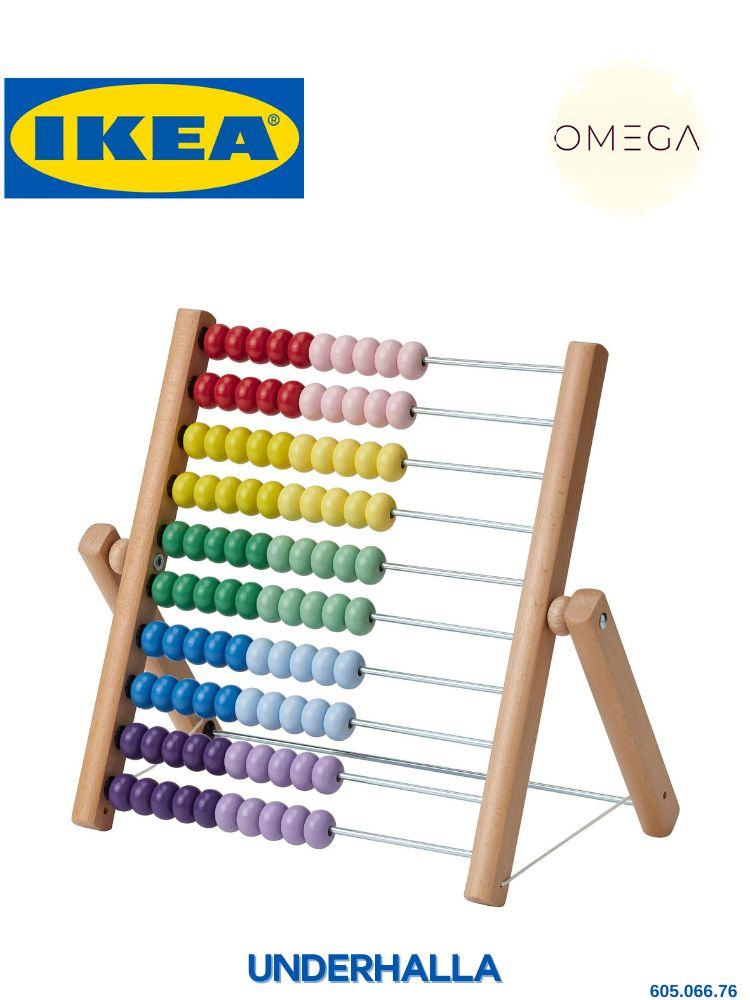 IKEA UNDERHALLA счёты, разноцветные #1