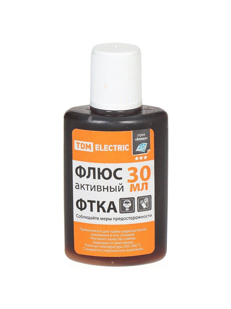 Флюс активный для пайки алюминия TDM Electric ФТКА, серия Алмаз, 30 мл, SQ1025-0372 #1