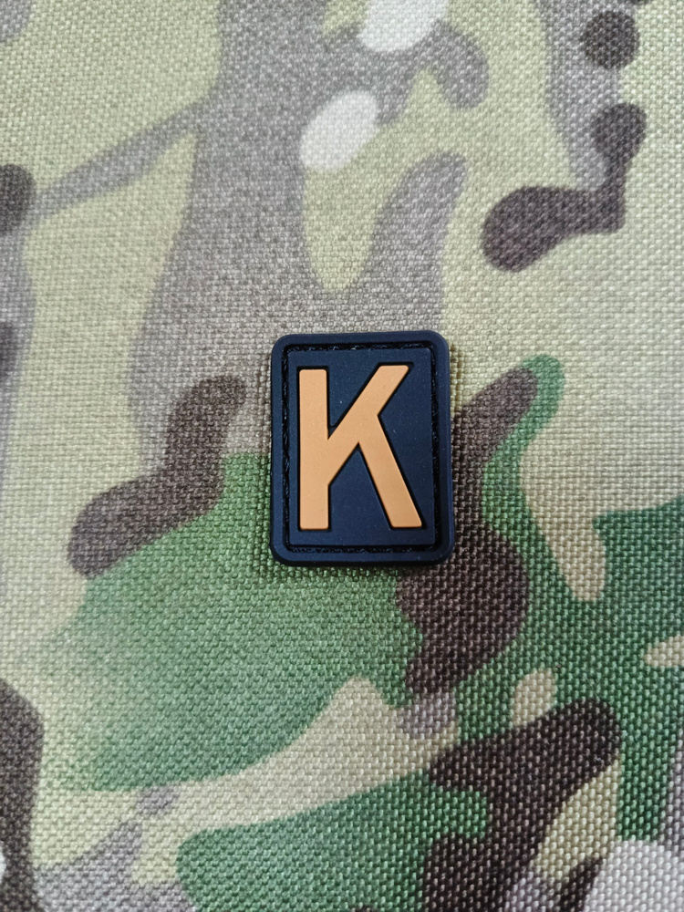 Патч, буква K анг. #1