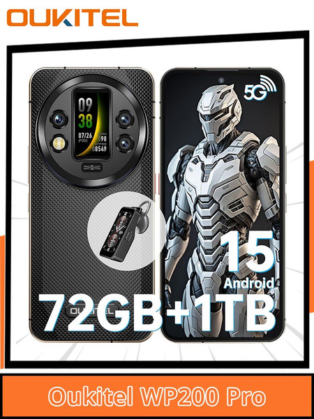 Oukitel WP200 Pro 5G 6.7 1TB/12GB 22000mAh Black - Oukitel Oficial România