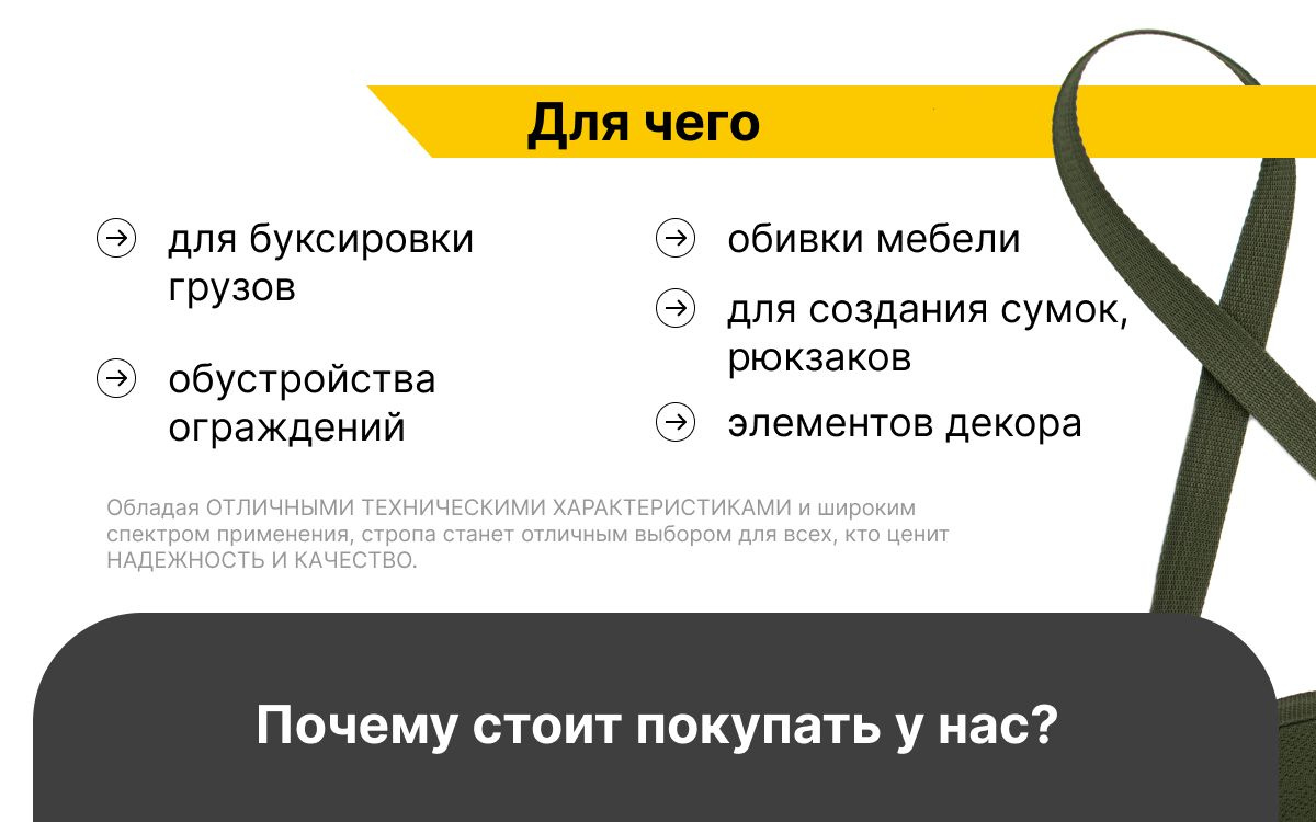 Лента стропа ременная
