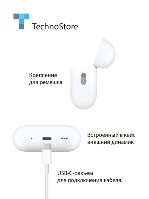 Вкладыши Вкладыши Apple AirPods Pro (2 Gen) USB-C Беспроводное
